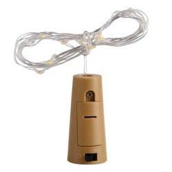 1pza Corcho con luz led para botella, variedad de colores / 13580 / lu3225
