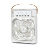 Mini ventilador aire acondicionado usb con función de humidificador, luz y capacidad para 600ml / clr.64