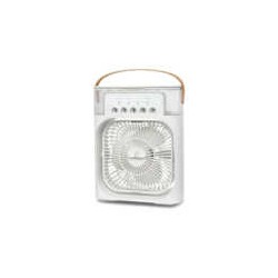 Mini ventilador aire acondicionado usb con función de humidificador, luz y capacidad para 600ml / clr.64