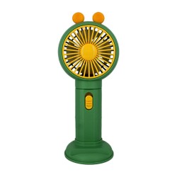 Ventilador portátil con soporte para teléfono celular y orejitas, variedad de diseños y colores / small fan / fs-0221
