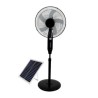 Ventilador de pedestal con 5 aspas y panel solar / lu5506