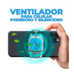 Ventilador portátil universal ele-gate ajustable a teléfono celular / clr.h15