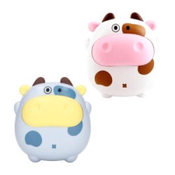 Ventilador pequeño recargable en forma de vaca con colgante para el cuello, variedad de colores / mini fun fan / cs1331