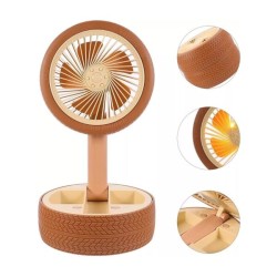 Ventilador plegable con carga usb + diseño de neumáticos para el escritorio / fs105