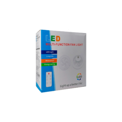 Ventilador de techo con lámpara led de luz regulable + control remoto, 23cm / ven213-lam