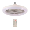 Ventilador de techo con lámpara led de luz regulable + control remoto, 23cm / ven213-lam