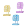 Mini ventilador con forma cuadrado, plegable y base para escritorio, variedad de colores / ven26n