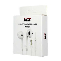 Audífonos manos libres alámbricos w&z extra bass / wj003