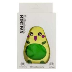 Ventilador mini fan con espejo y forma de aguacate, variedad de colores / fs-154 / mf-01