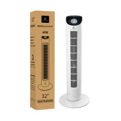 Ventilador de torre silencioso de 32 pulgadas + 3 velocidades 40w clr.57