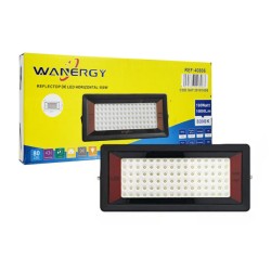 Lámpara reflector rectangular wanergy luz led fría con protección ip65 y consumo de 100 watts / 40806