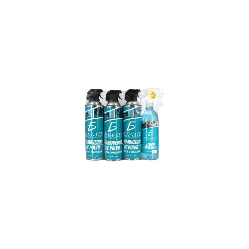 Kit 3 removedores de polvo 440ml + 1 limpiador de pantallas 500ml