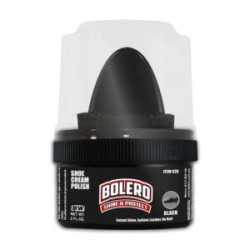 Crema bolero color negro con aplicador para calzado 60ml / 020