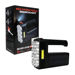 Lámpara solar recargable de mano con 9 leds / w5117-1