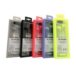 Audífonos manos libres alámbricos extra bass, variedad de colores / 10518