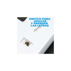 Lámpara decorativa 3D ele-gate en forma de número cuatro con luz led cálida / led.54.4