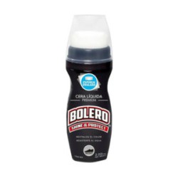 Cera líquida bolero color negro con aplicador ovalado para calzado 60ml / 054
