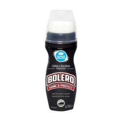 Cera líquida bolero color negro con aplicador ovalado para calzado 60ml / 054
