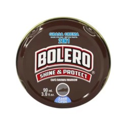 Grasa crema bolero 2 en 1 para calzado color café marrón 90ml / 029