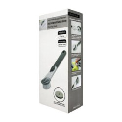 Cepillo limpiador con dispensador de jabón, dos esponjas intercambiables y botón de silicón cleaning brush / rsd-009