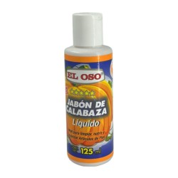 Jabón líquido con extracto de calabaza para limpiar artículos de piel, 125ml / el oso / 8098a
