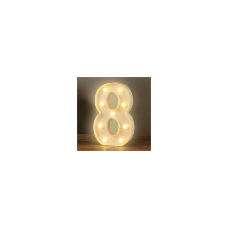 Lámpara decorativa 3D ele-gate en forma de número ocho con luz led cálida / led.54.8