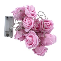 Guirnalda / serie led con diseño de rosas, 1.5m, 10pzas / lu6347