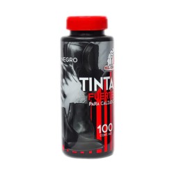 Bote de tinta fuerte para calzado en color negro, 100ml / el oso / 8100a