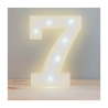 Lámpara decorativa 3D ele-gate en forma de número siete con luz led cálida / led.54.7