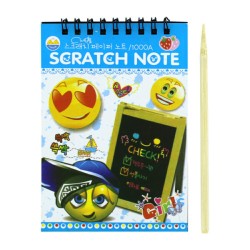 1pza Libreta mágica arcoíris scratch / scratch note 1000a / y-0141