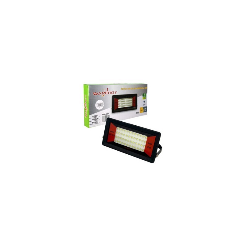 Reflector wanergy de led horizontal ip65, 50w / 8000k 408056