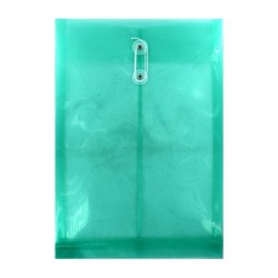 1pza Folder carpeta translúcida rectangular de plástico con broche cruzado de listón, variedad de colores / y-a107