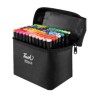 Estuche con 80 plumones marcadores doble punta de colores / touch 80pcs / lu6080 / lu6089