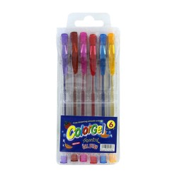 Blíster de 6 plumas de gel st42176