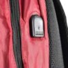 Mochila grande lisa de 3 compartimentos y placa lml, variedad de colores / R0X60