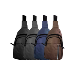 Mochila pequeña tipo mariconera con 3 compartimentos, variedad de colores / jly002#