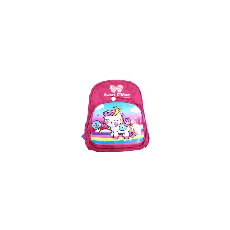 Mochila pequeña infantil de concha dura con dos compartimentos y estampado infantil, variedad de diseños / 875