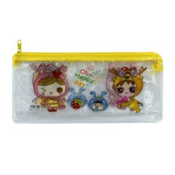 Lapicera de plástico con cierre y diseño, variedad de diseños y colores / oh happy day / 665241 / 665241