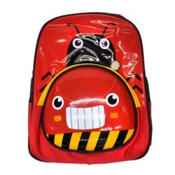 Mochila chica escolar de 2 compartimentos con relieve 3D y diseño de animales conejo, dinosaurios o mariquita catarina / k-903