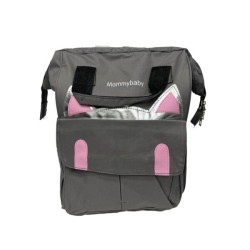 Mochila pañalera multifuncional de 2 compartimientos con estampado de animales, variedad de colores y diseños / mommybaby / zqf-