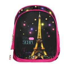 Mochila pequeña de dos compartimientos con diseño, variedad de diseños / ld / 062