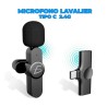 Micrófono inalámbrico de solapa con entrada tipo c 2.4g / adp.w2.tc