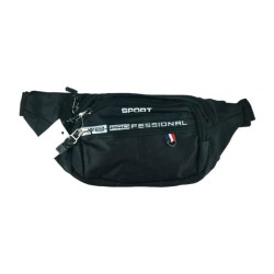 Cangurera lisa sport ajustable con 3 compartimientos, variedad de colores / 9203