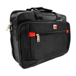 Bolsa maletín liso multifuncional con 5 compartimientos y placa lml / lml-1302