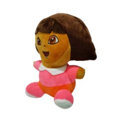 Peluche mediano afelpado en forma de dora la exploradora, 23cm / 71136