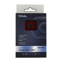 Mini lámpara tohil luz led roja de emergencia con modos intercambiables para bicicleta / vot-y05