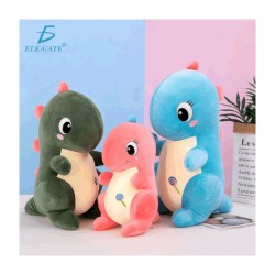 1pza Peluche suave en forma de dinosaurio 30cm, variedad de colores / jug.bz16.30cm