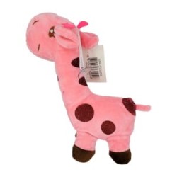 Peluche afelpado pequeño 27cm de jirafa con ventosa para colgar, variedad de colores / mr-530054
