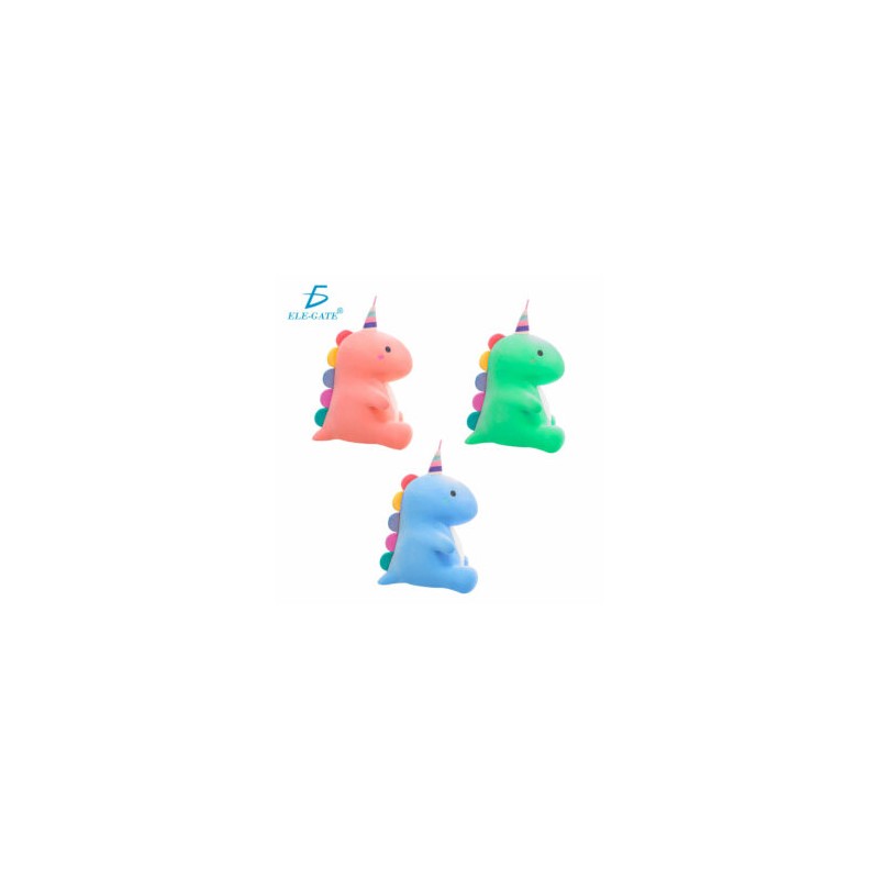 1pza Peluche suave en forma de dinosaurio cumpleañero, variedad de colores 30cm / jug.bz17.30cm