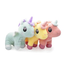 1pza Peluche suave en forma de unicornio con alas 25cm, variedad de colores / fc.2015.25cm